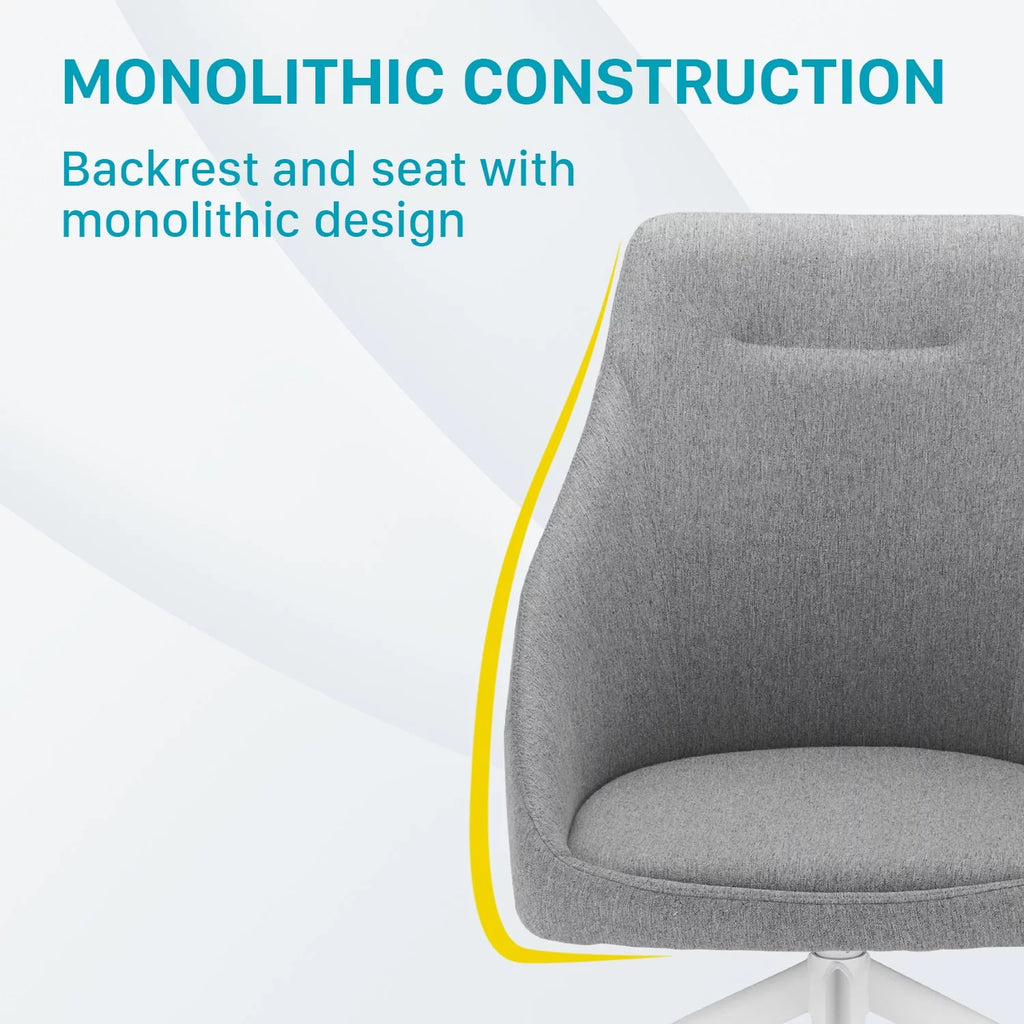 Two-Toned Fabric Swivel Desk Chair B5400