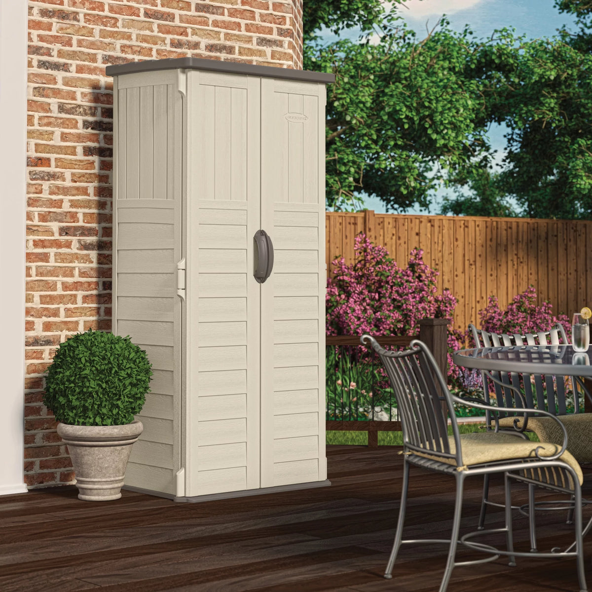 Resin Vertical Storage Shed L530664