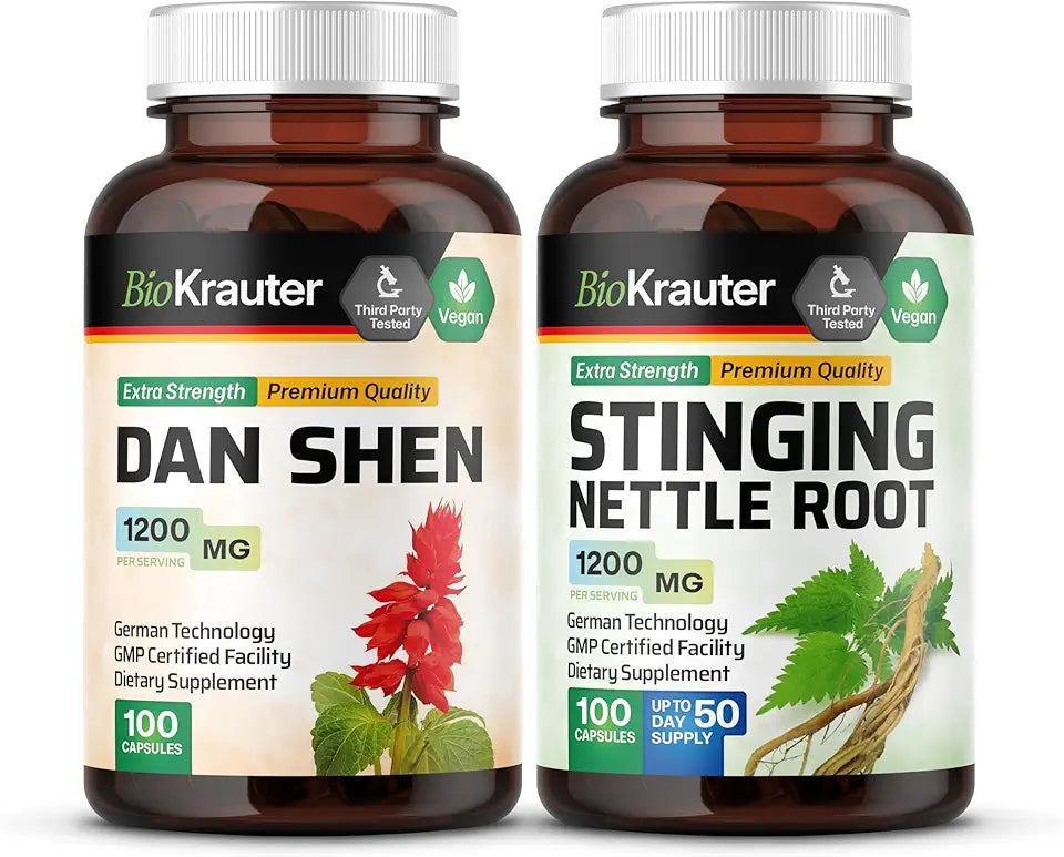 Dan Shen 100 Capsules & Stinging Nettle 100 Capsules X396555
