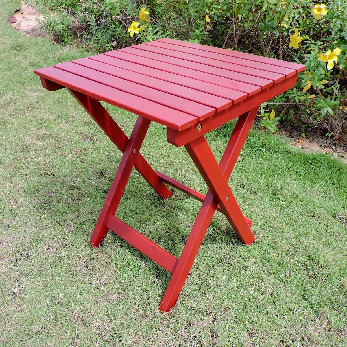 Sky Blue 16-inch Folding Side Table T149