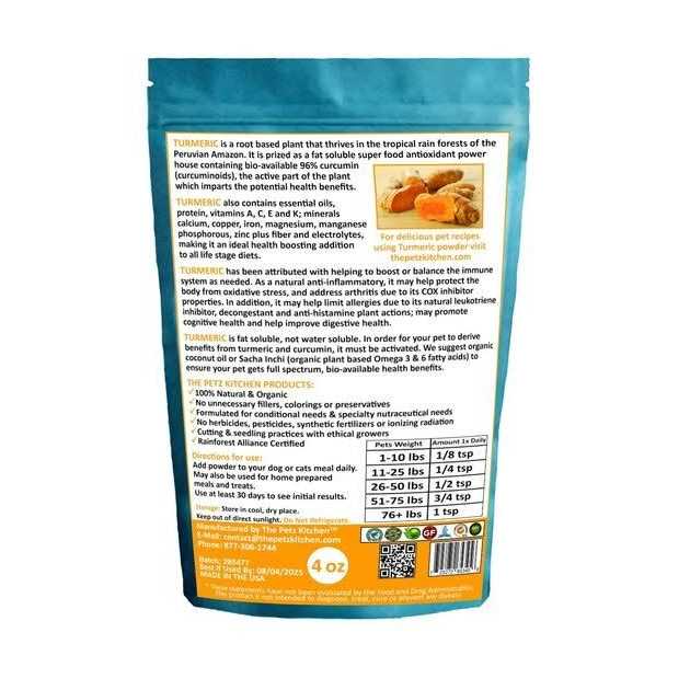 Turmeric Powder Dog & Cat Supplement V7462