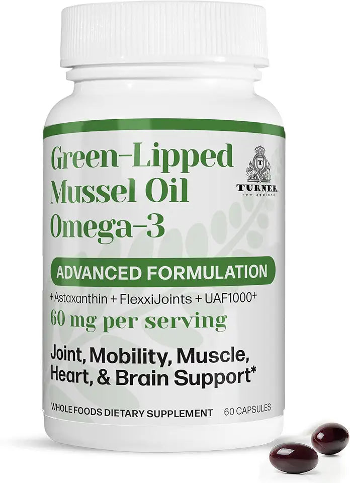 Omega-3 New Zealand Green Lipped Mussel Oil 60 Softgels M148926