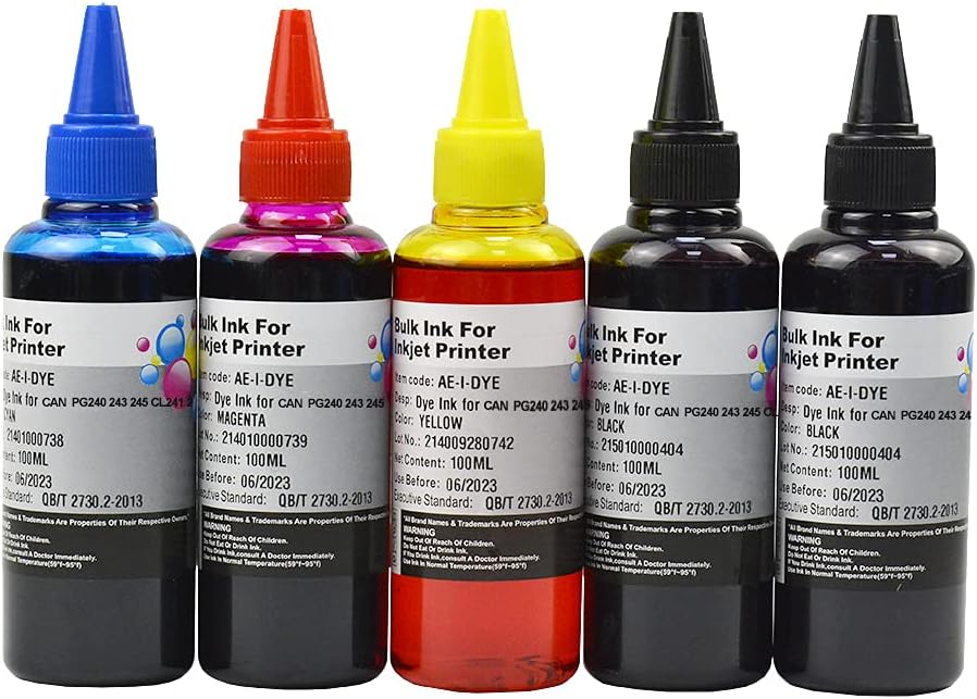 Compatible Ink Cartridge Replacement 5 Pack Black Cyan Magenta Yellow Y801