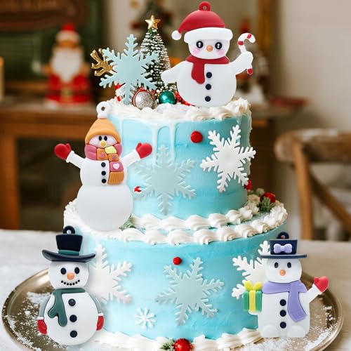 7 Pack Merry Christmas Cake Toppers L569349