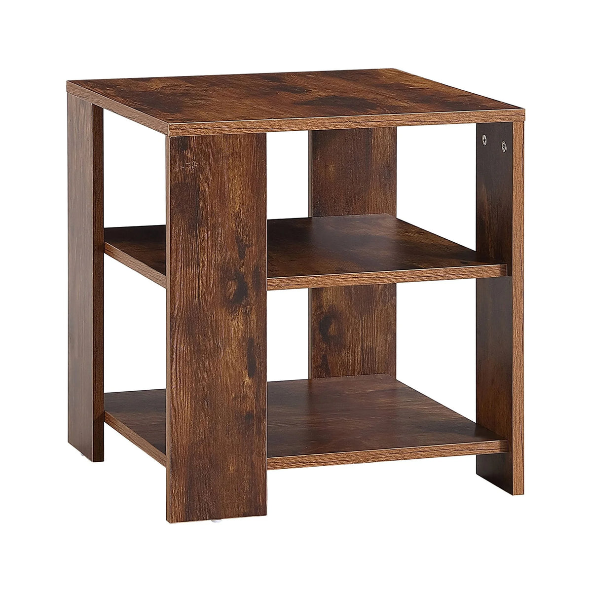 3 Tier Wood Nightstand with Open Shelf A6919