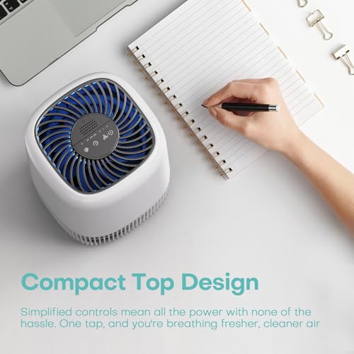 H13 True HEPA Air Purifier with 3 Speeds, Timer, White O962107