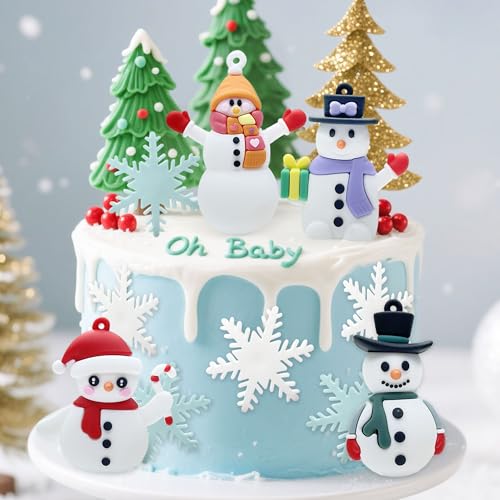 7 Pack Merry Christmas Cake Toppers L569349