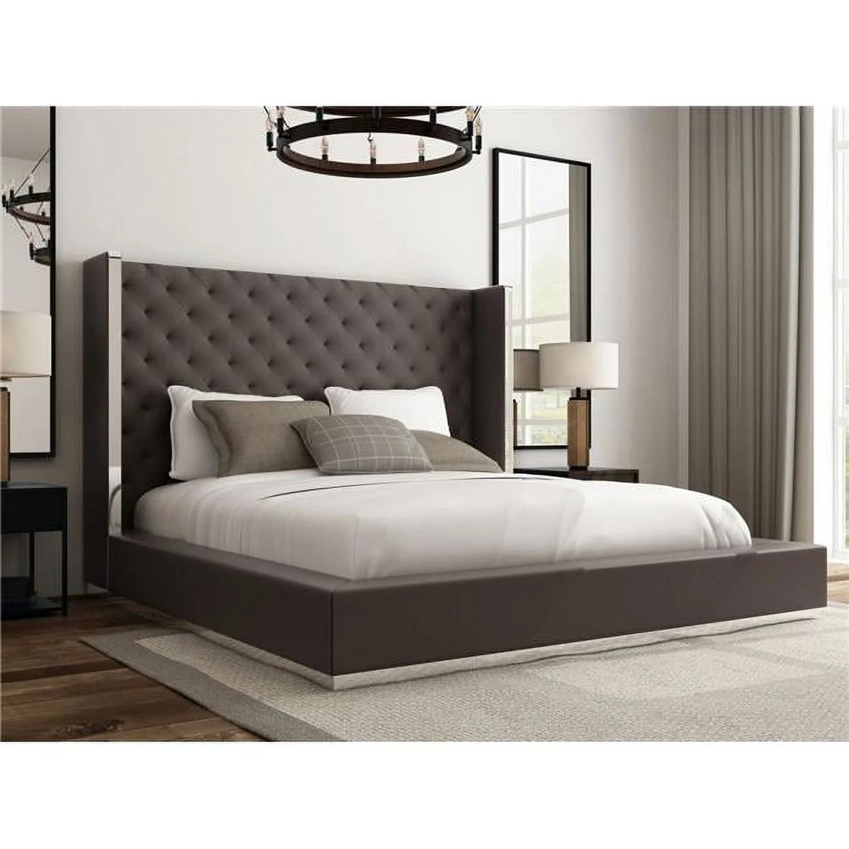 King Size Dark Gray Bed K977238