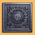 Antique Silver Black PVC Ceiling Tiles 10 Pack E14478