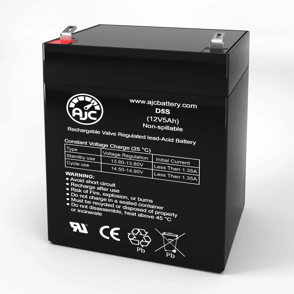 12V 5Ah Sealed Lead Acid Battery O91996