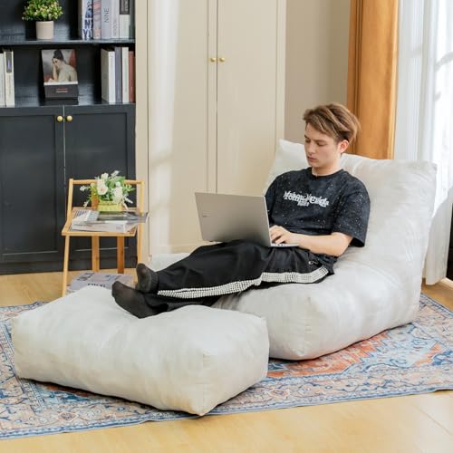 Bean Bag Chair with Ottoman I2989