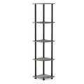 5 Tier Corner Display Rack Shelving Unit O12302