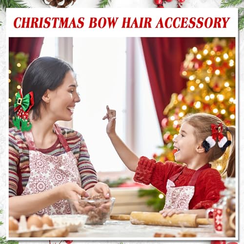 4 Pack Christmas Hair Clips G2025