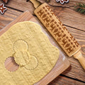 Embossed Wooden Rolling Pin Z816