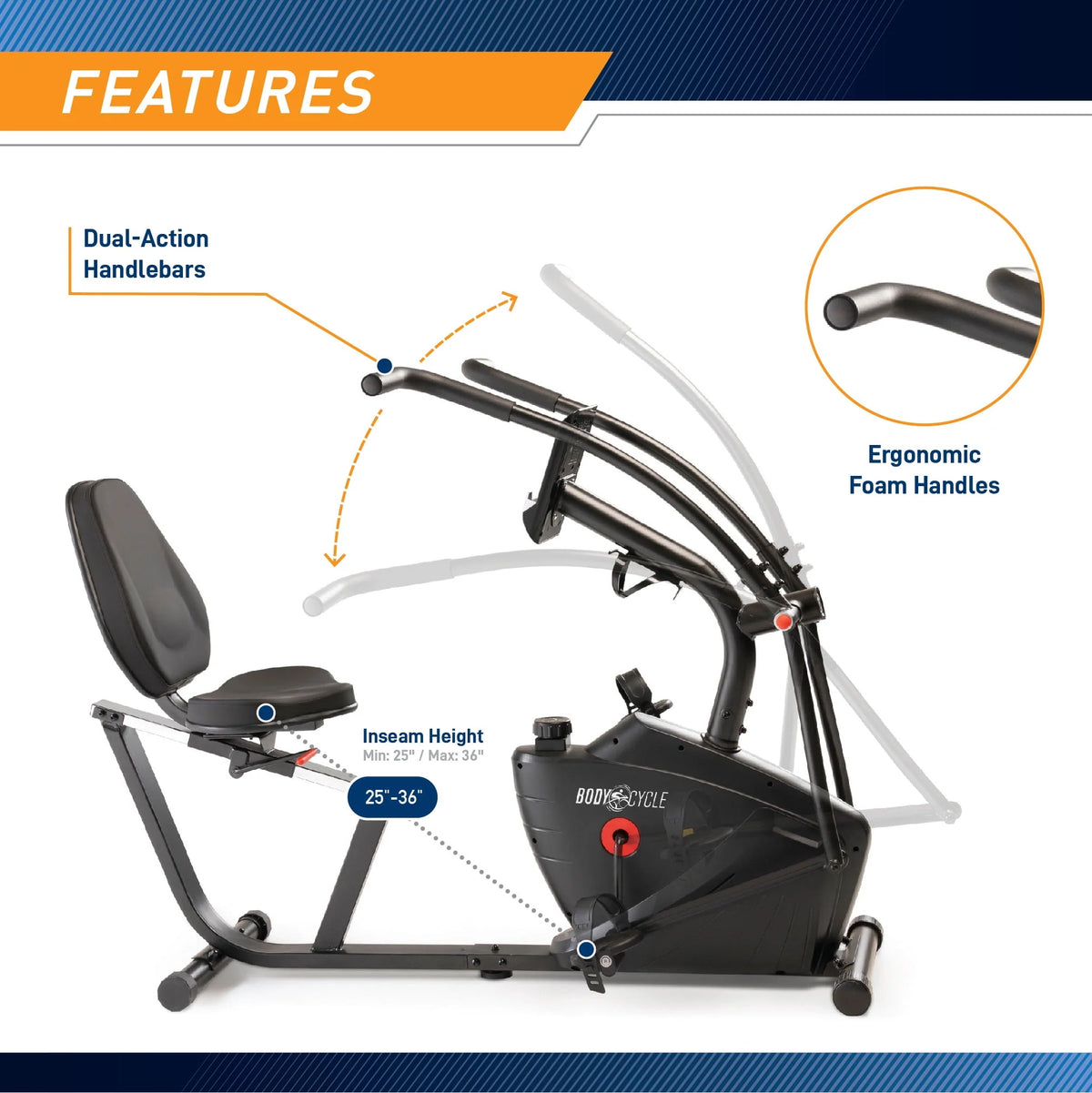 Recumbent Exercise Bike G819