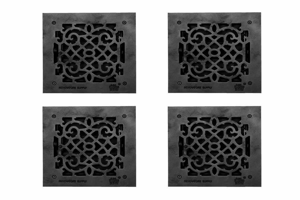 4 Floor Heat Register Louver Vent Cast 8x22 Duct V9126