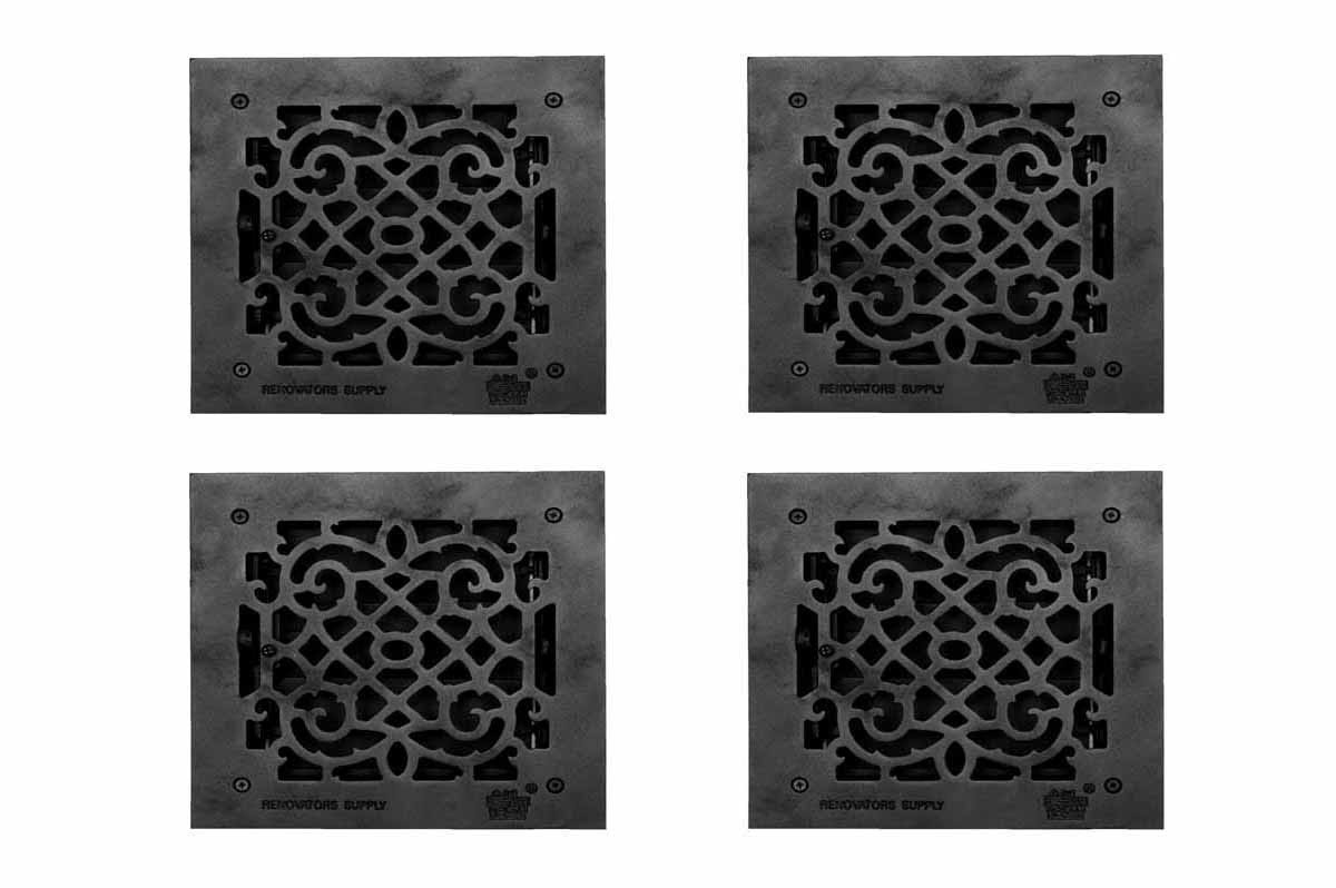 4 Floor Heat Register Louver Vent Cast 8x22 Duct V9126