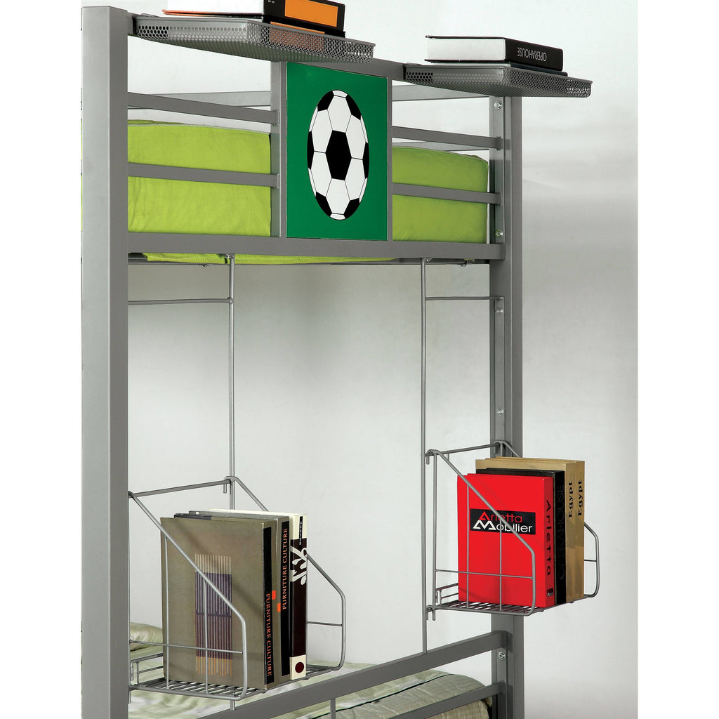 Green Metal 5-Piece Bunk Bed Set N451413