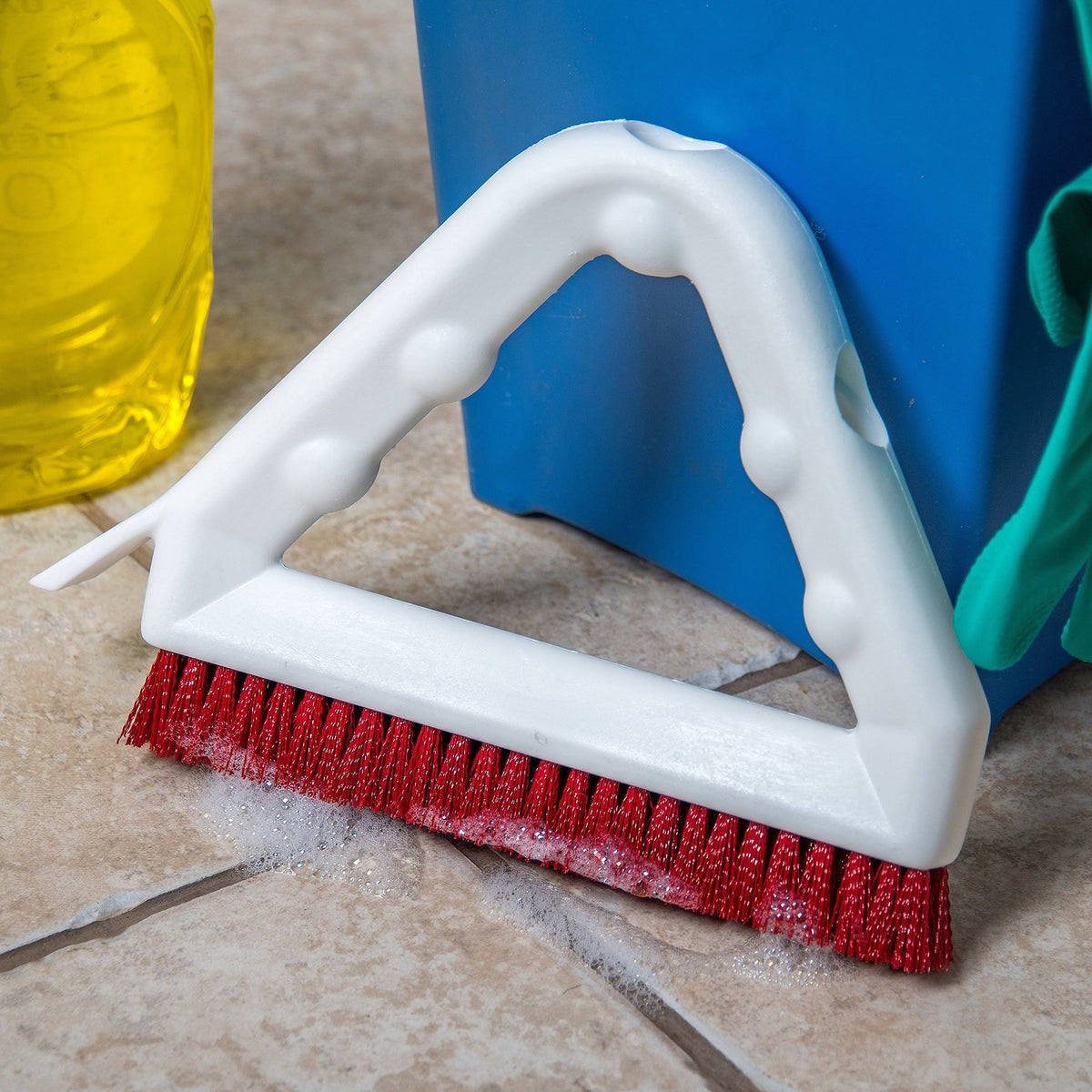 Tile and Grout Brush with Scraper I242832
