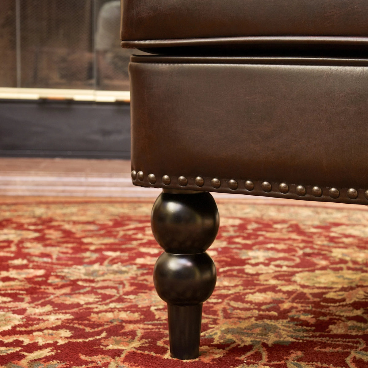Brown Bonded Leather Club Chair M397536