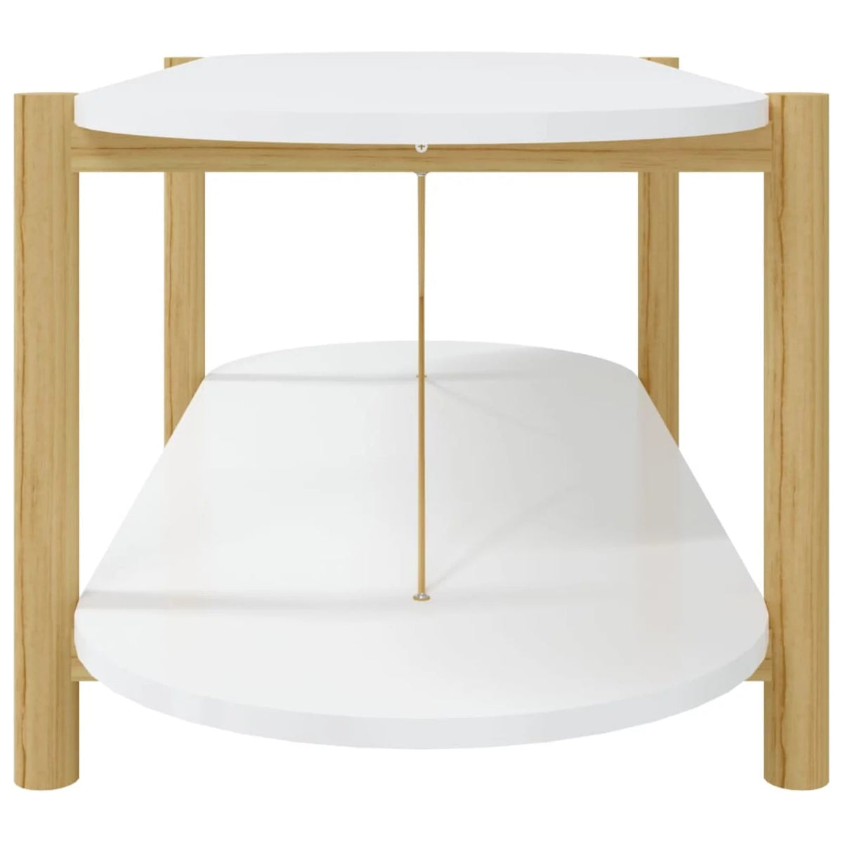 White Engineered Wood Coffee Table U2606