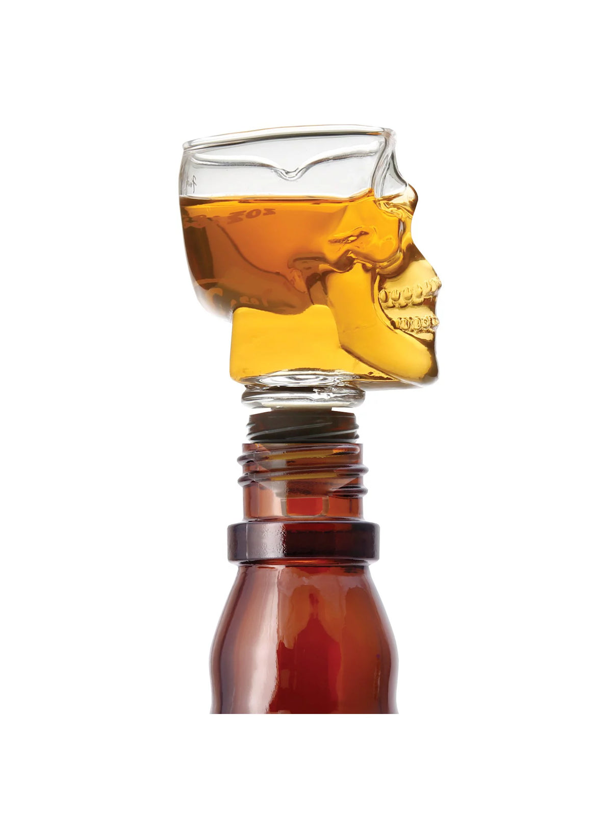 Skull Shaped Bottle Stopper Jigger Shot Glass S80428