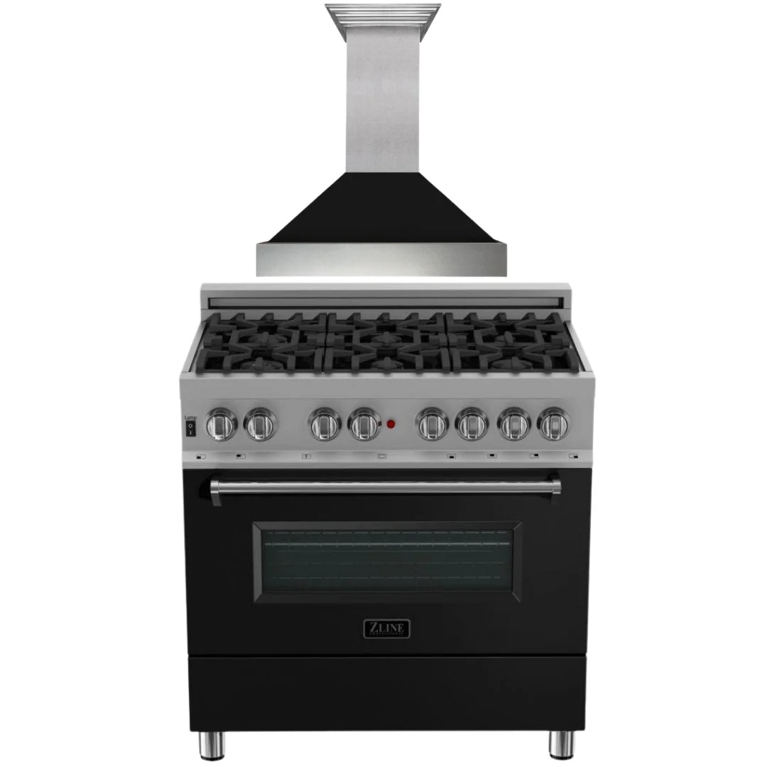 36 Dual Fuel Range with Range Hood Appliance Package C603017