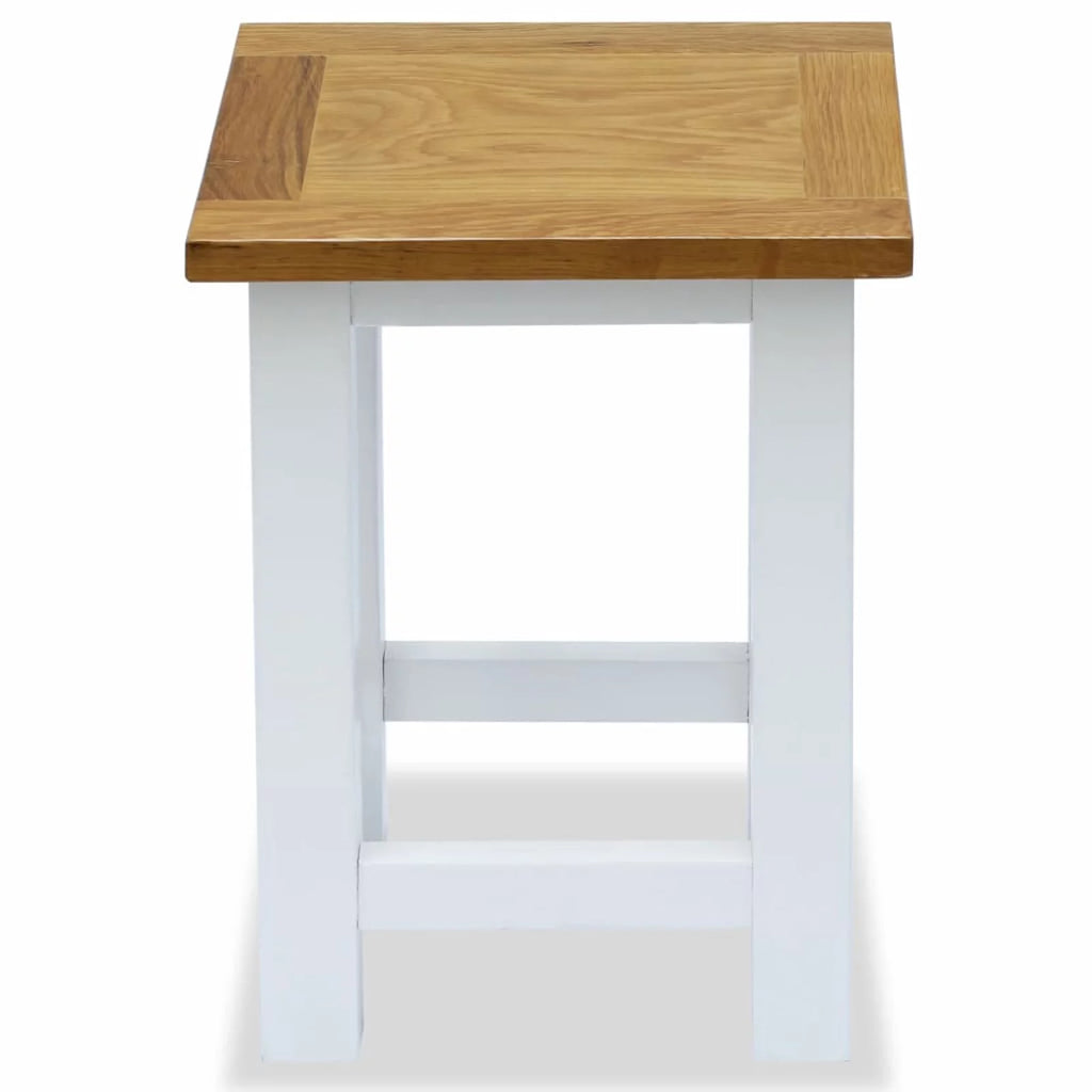 Solid Oak Wood End Table U185