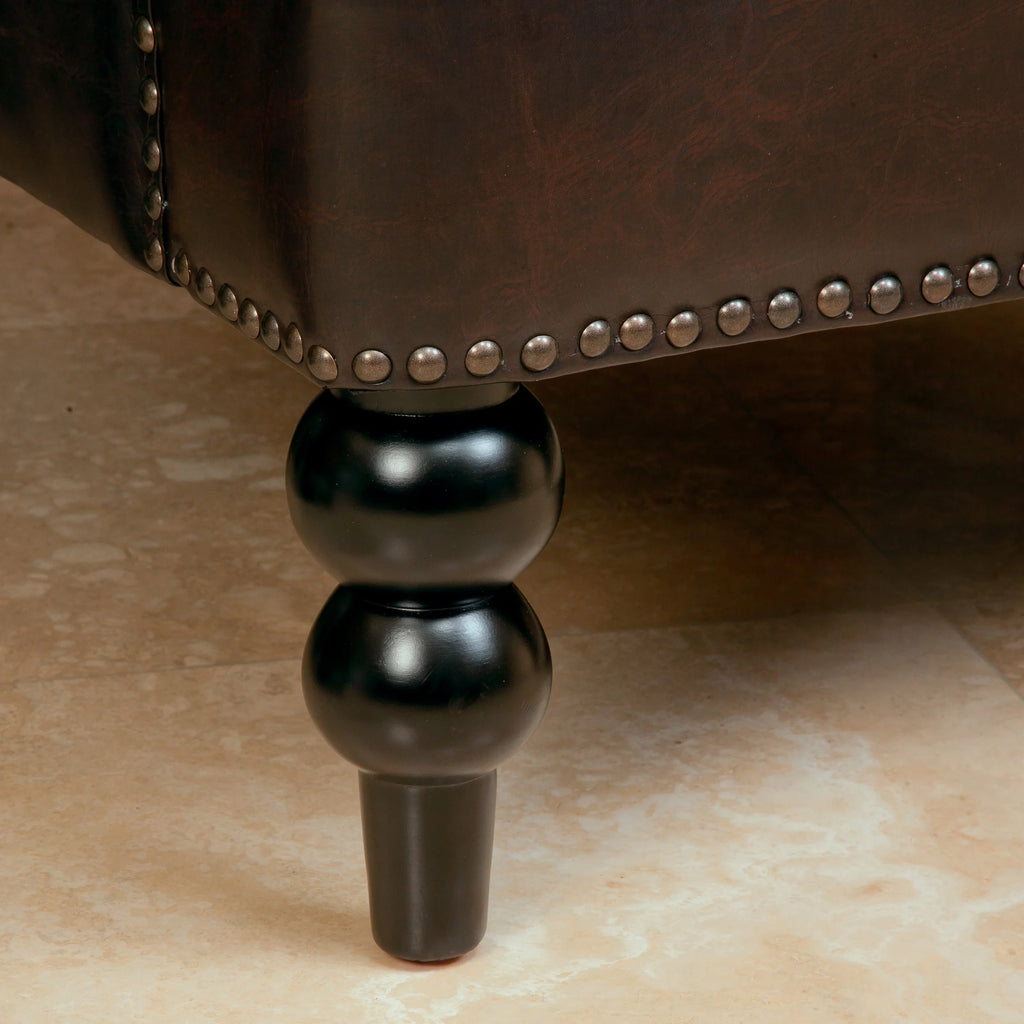 Brown Bonded Leather Club Chair M397536