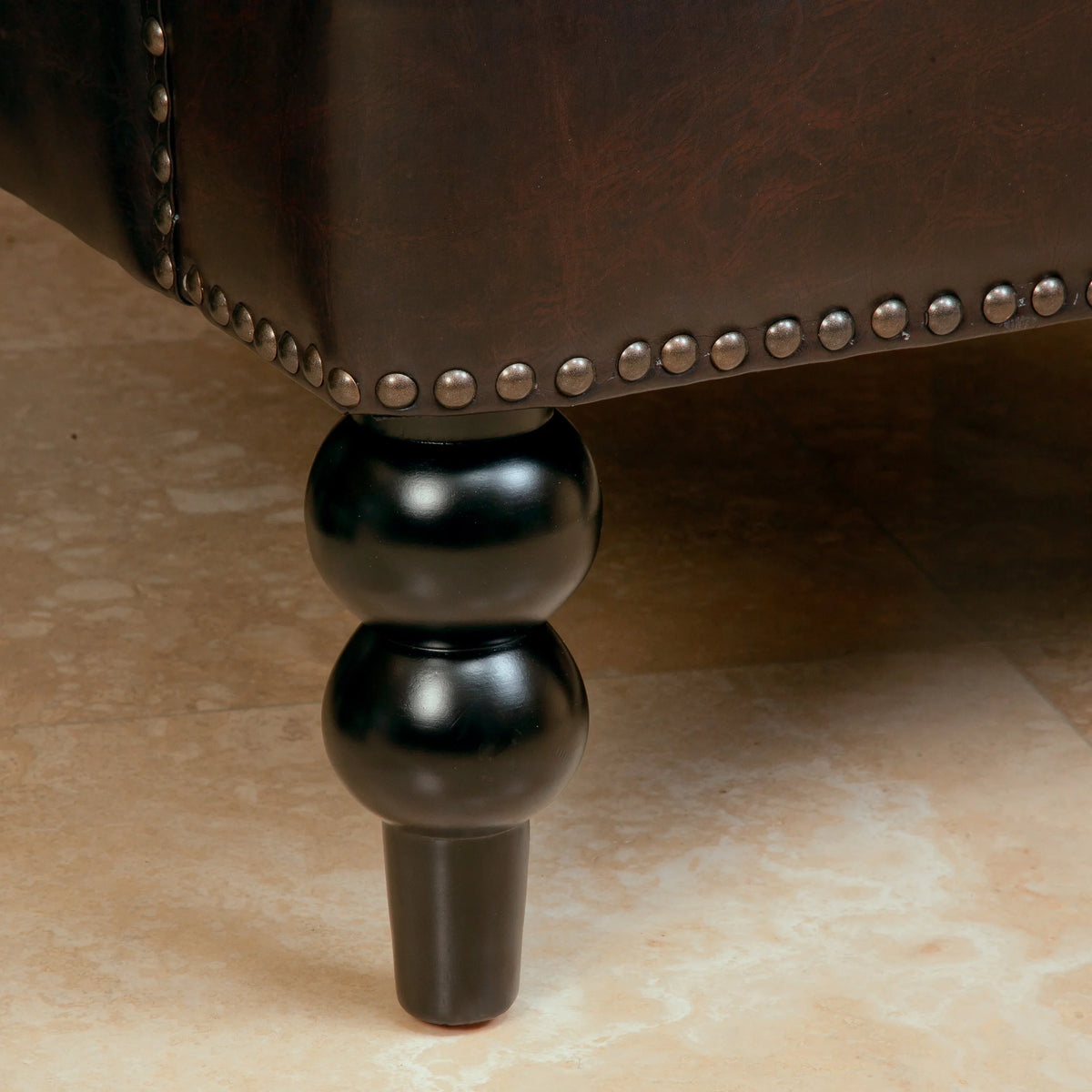 Brown Bonded Leather Club Chair M397536