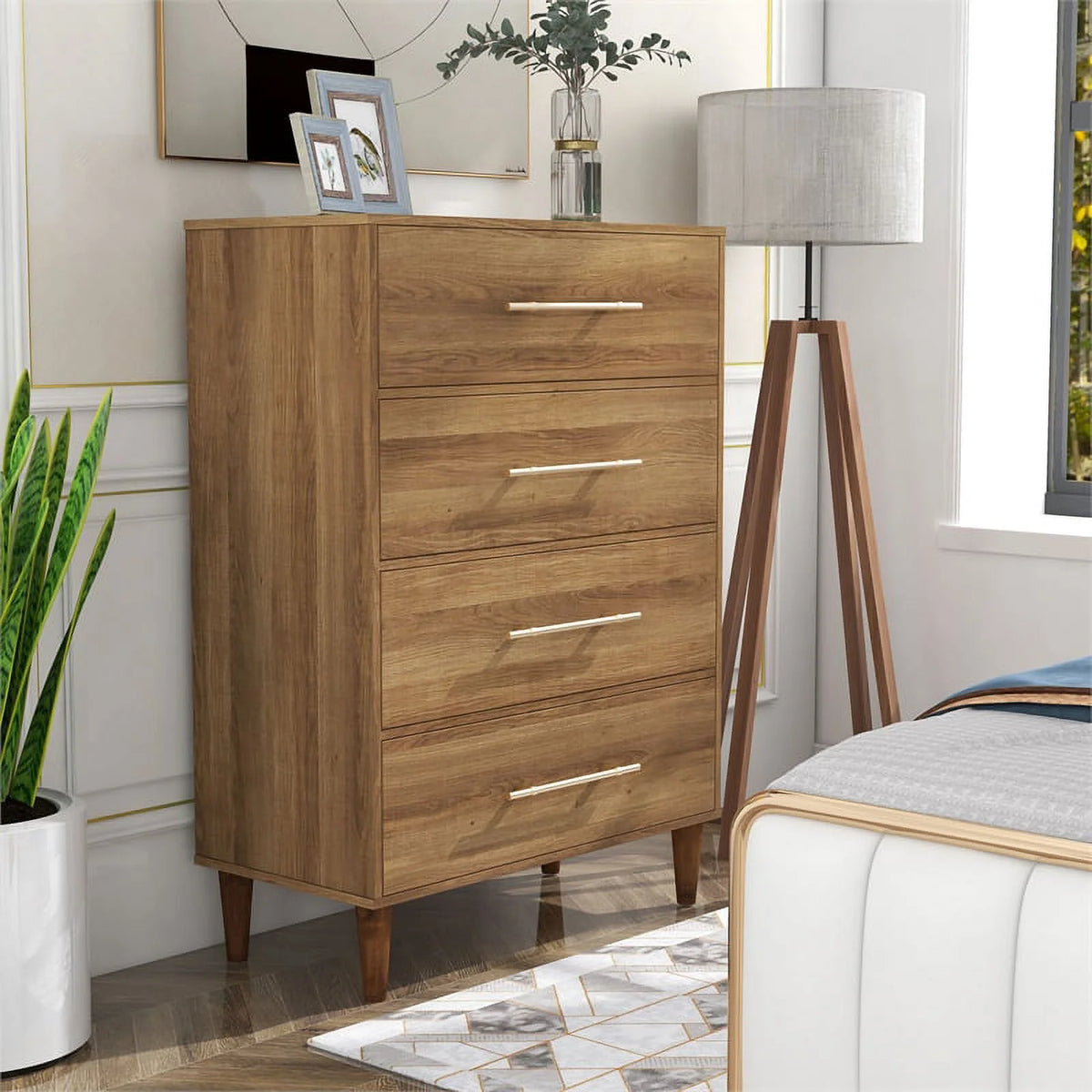 Farmhouse Wood 4-Drawer Chest J373726