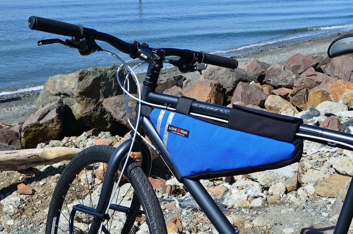 Bicycle Front Frame Bag Pack Blue D5083