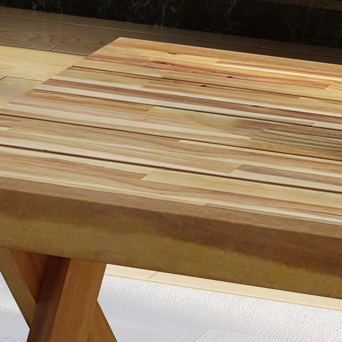 Acacia Wood Coffee Table E22496