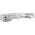 Cream Velvet Modular Sectional C248