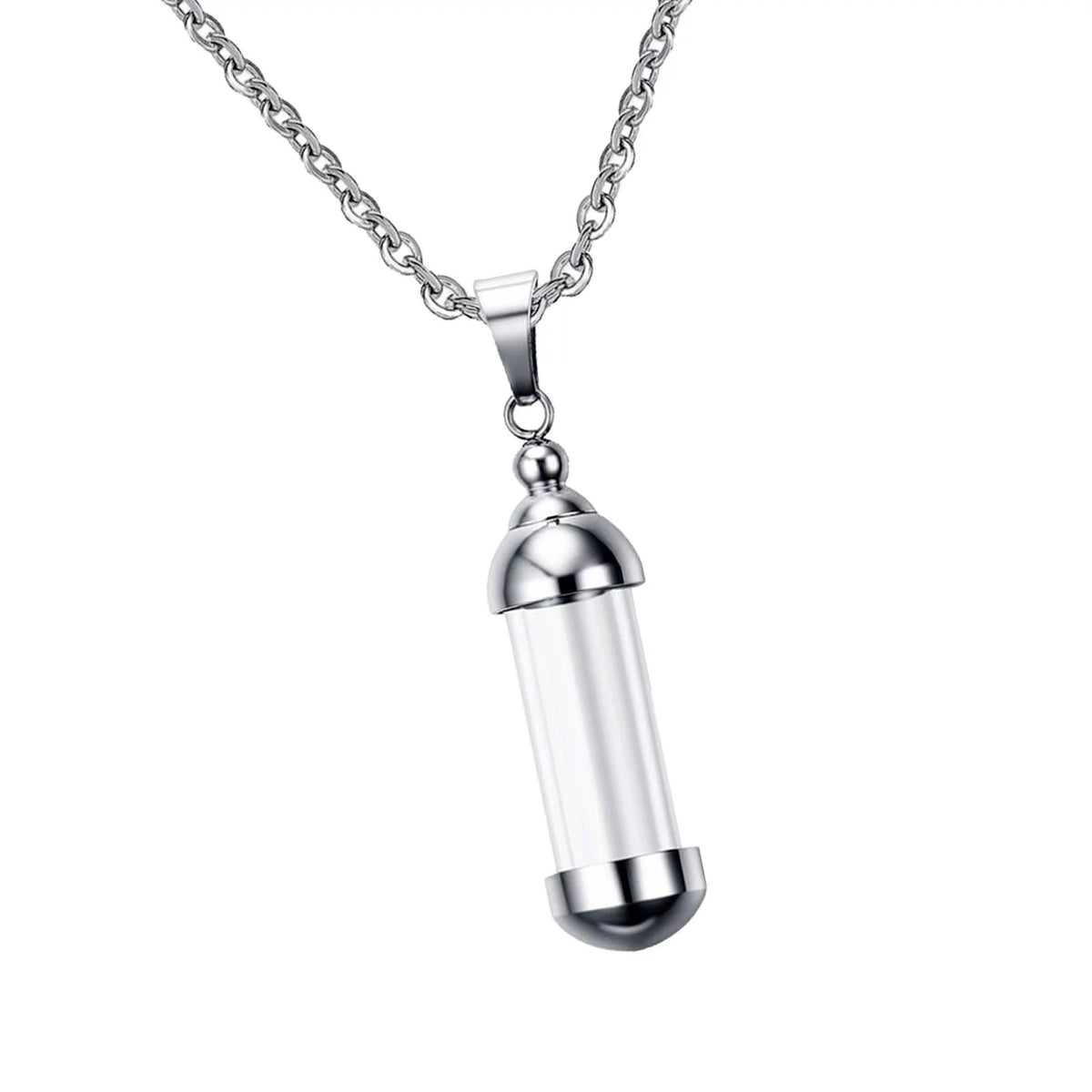 Glass Vial Pendant Necklace J900