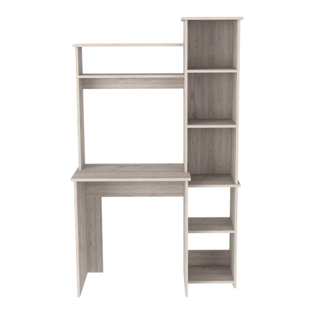 Light Gray Five Cubbies Desk N1062