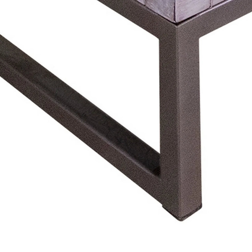 26 Inch Mango Wood 2 Drawer Side End Table Y5529