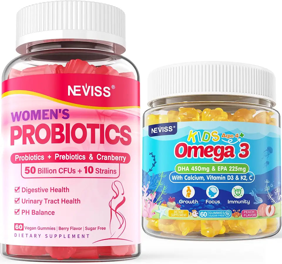 Probiotics Gummies + Kids Omega 3 Gummies D50486