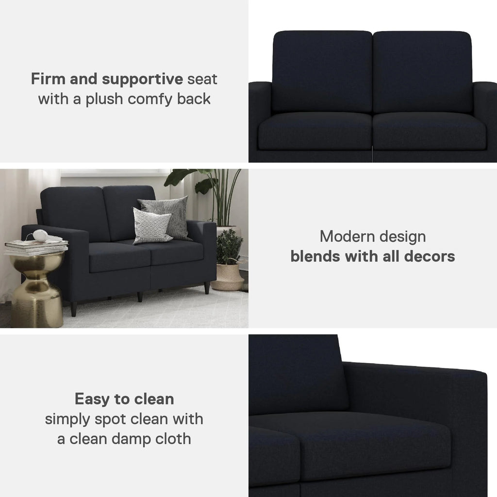 Gray Linen 2 Seater Sofa C94263