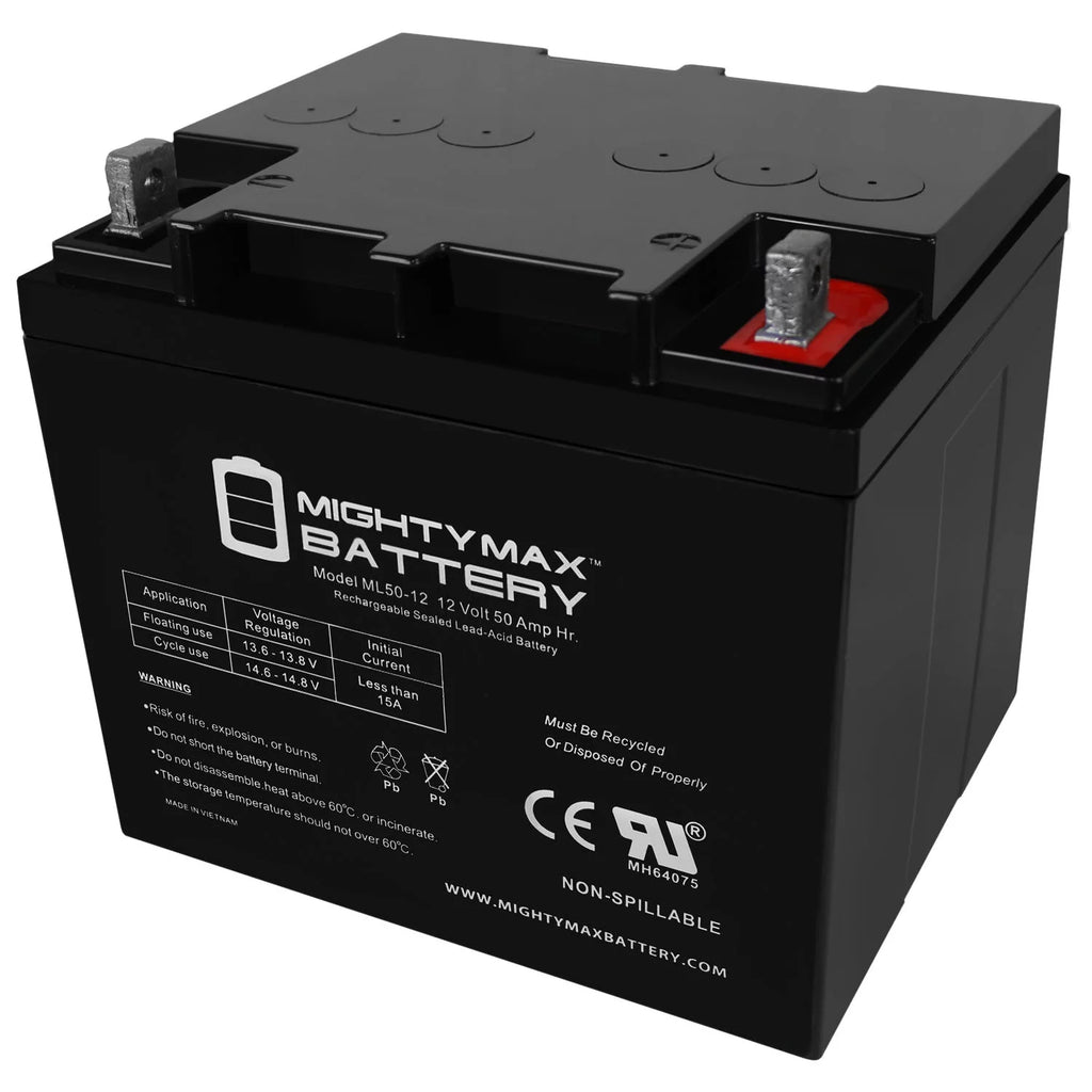 12V 50AH Replacement Battery W7226