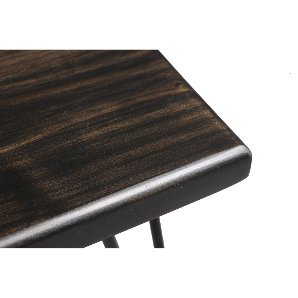 Dark Brown Wood Bench H558