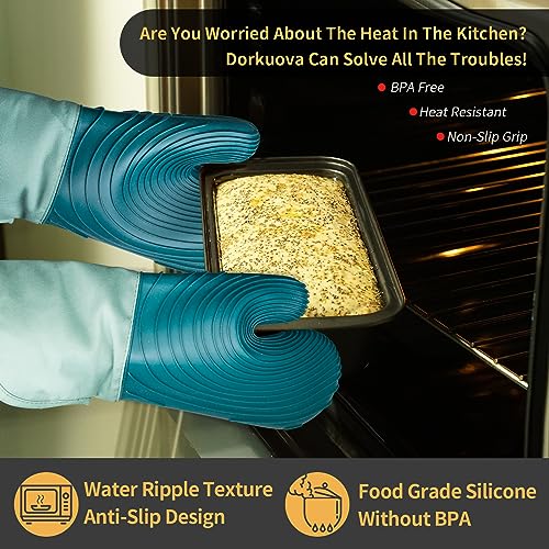 Silicone Oven Mitts, BPA-Free, 4 Pieces M736155