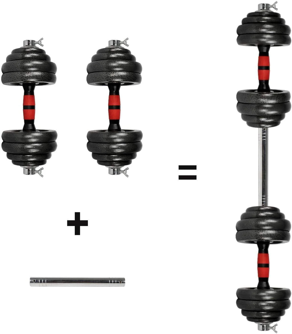 Adjustable Dumbbell Set 10-66 lbs J368