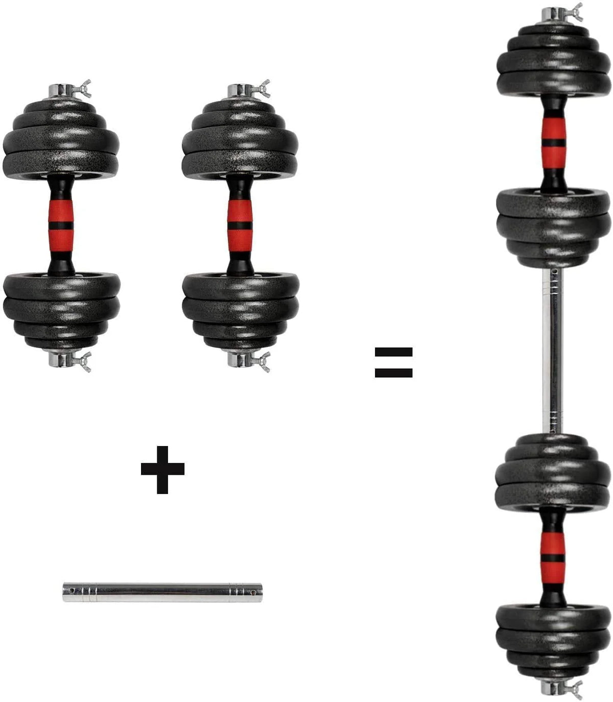 Adjustable Dumbbell Set 10-66 lbs J368