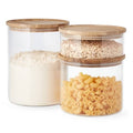Glass Canister Set of 3 W762572