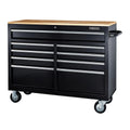 9 Drawer Mobile Storage Cabinet with Solid Wood Top X876
