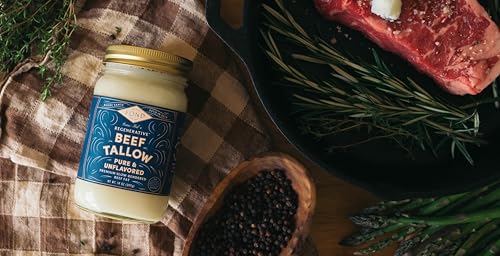 Grass-fed Beef Tallow 14 Ounce Pack of 4 O4523