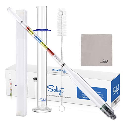 Triple Scale Hydrometer and Glass Test Jar K56890