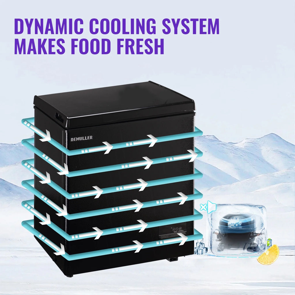 4.0 Cu.ft Compact Freezer with Two Removable Storage Baskets R576532