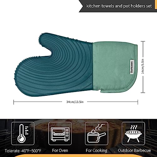Silicone Oven Mitts, BPA-Free, 4 Pieces M736155